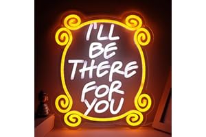 Tiabuy Friends TV Show Neon Signs, Monica's Door Neon Lights, Friends gifts I'll Be There for You Neon Sign for Wall Decor Dimmable LED Neon Signs for Birthday Gifts Party Day Decor 17 * 13 inch