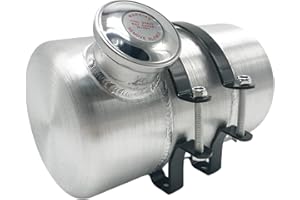 JSD AUTO PARTS 1 Gallon Fuel Tank 6'' x 10" 1/4 NPT Outlet End Fill Spun Aluminum Gas Tank for motorbike,mini bike,go kart