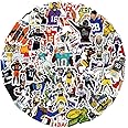HCNOCNB American Football Stickers for Rugby Team Fans(100pcs) Vinyl Waterproof Stickers for Water Bottles Teens Boys Luggage Motorcycle Snowboard