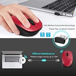 LeadsaiL Wireless Mouse for Laptop, 2.4GHz Silent