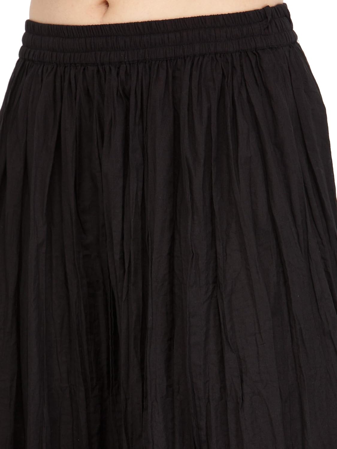 varanga black pure cotton gold skirts kff-var21030