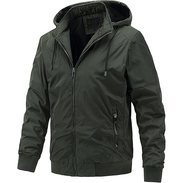 Men's Detachable Hooded Long Sleeve Zipper Outdoor Jacket Casual
