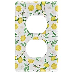 Yellow Lemon Flowers Toggle Light Switch Wall Plate