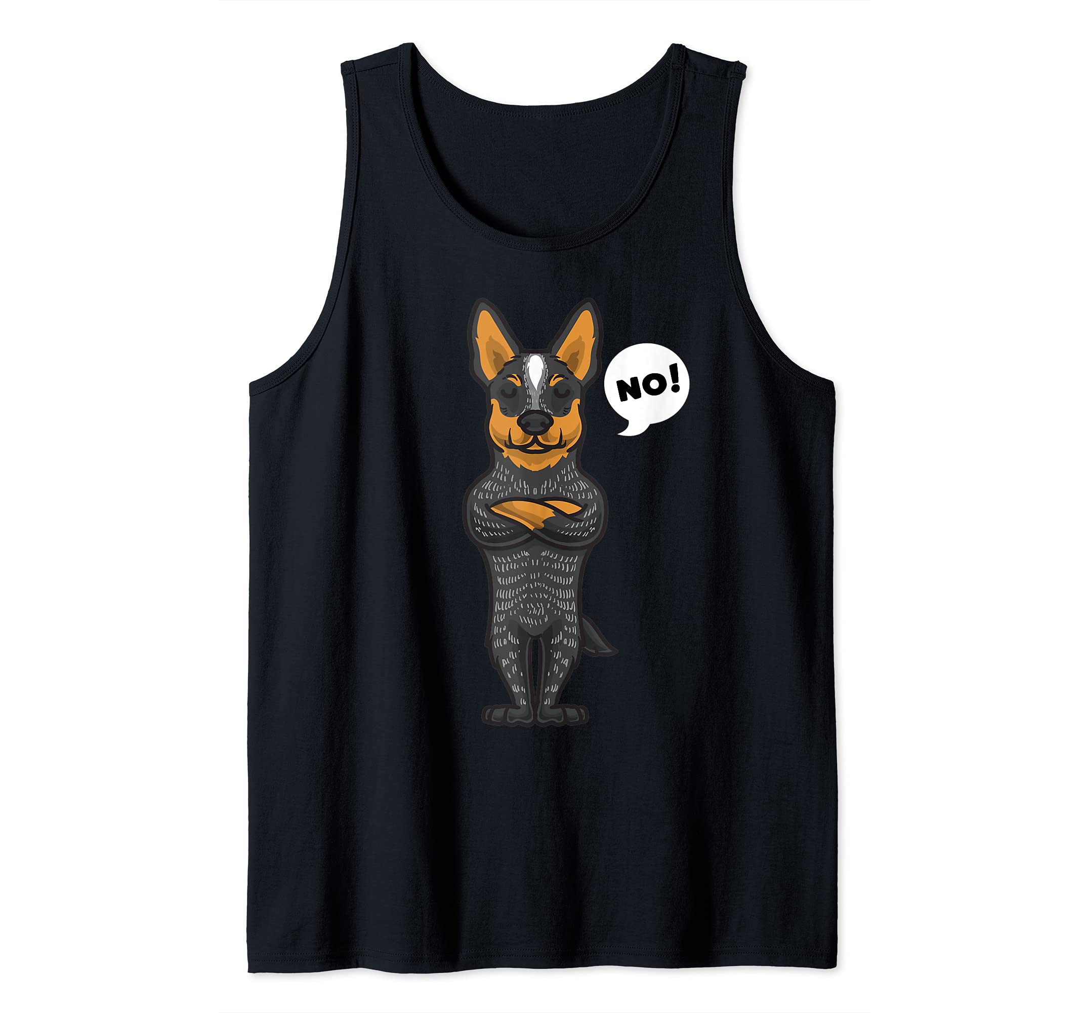Stubborn Australian Cattle Dog funny Tank Top