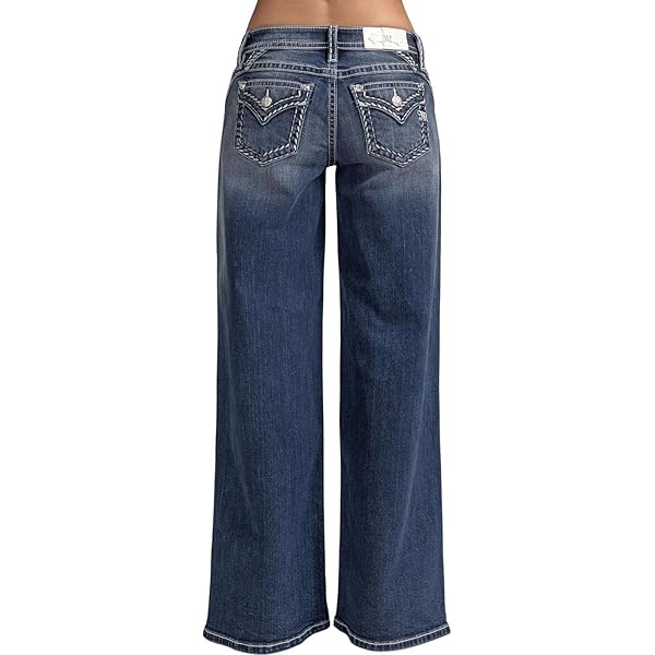 Miss Me フレア　ビジュ Miss Me High Rise Super Flare Medium Wash Size 31 at Amazon