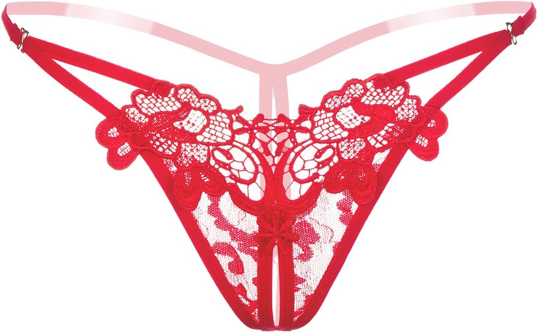 Women Sexy Panties Cheeky Floral Y-Back G-String