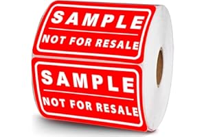 WOOTILE Sample, Not for Resale Labels Not for Resale Stickers 500 Pcs Inventory Labels Retail Store Sale Displays Label for Inventory,Retail Store,Sample,Showcase Products 1 x 2 Inch