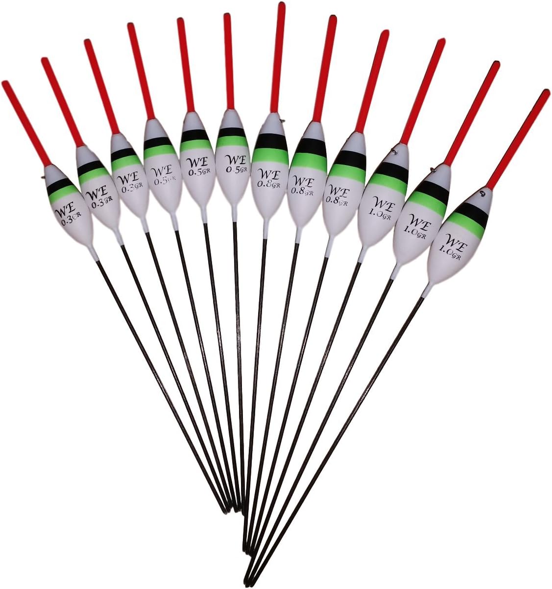 SRG Pole Floats 12 x Assorted Pole Floats (Pack 314R12) Amazon.co.uk
