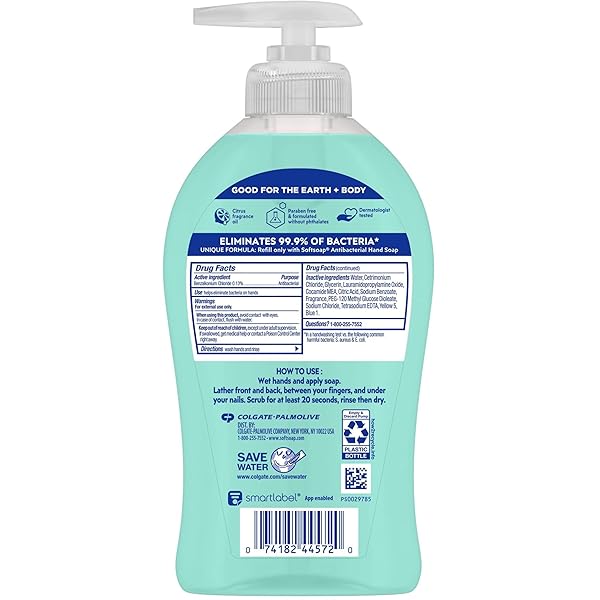 SOFTSOAP ANTIBACTERIAL LIQUID HAND SOAP, FRESH CITRUS – 11.25 FLUID OUNCE GREEN