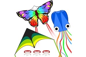Kites Set for Adults, Easy to Fly Large Beach Kites Pack for Beginners, 300ft Kite String Included, Perfect for Outdoor Activ