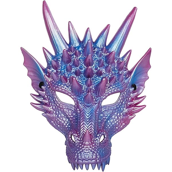 Amazon.com: Eforcase Halloween Dragon Head Mask - 3D Dragon Mask