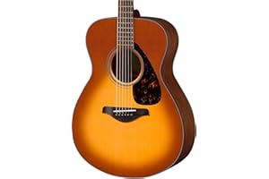 Yamaha Folk Acoustic Guitar Solid Spruce Top Sand Burst Finish