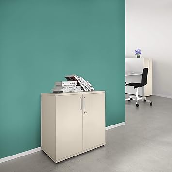 Weber Büroleben GmbH Uni Aktenschrank abschließbar 2OH Ahorn Schrank