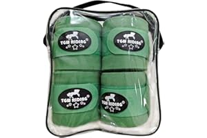 TGW RIDING Horse Polo Leg Wraps, Horse Leg Wraps, Horse Fleece Bandages,4-Pack