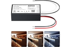 B4U 60W Dimmable LED Driver 12V,Triac ELV/MLV LED Transformer Compatible with Lutron&Leviton Switches,Dimmable Power Supply for Indoor/Outdoor Lights,UL&FCC-Listed