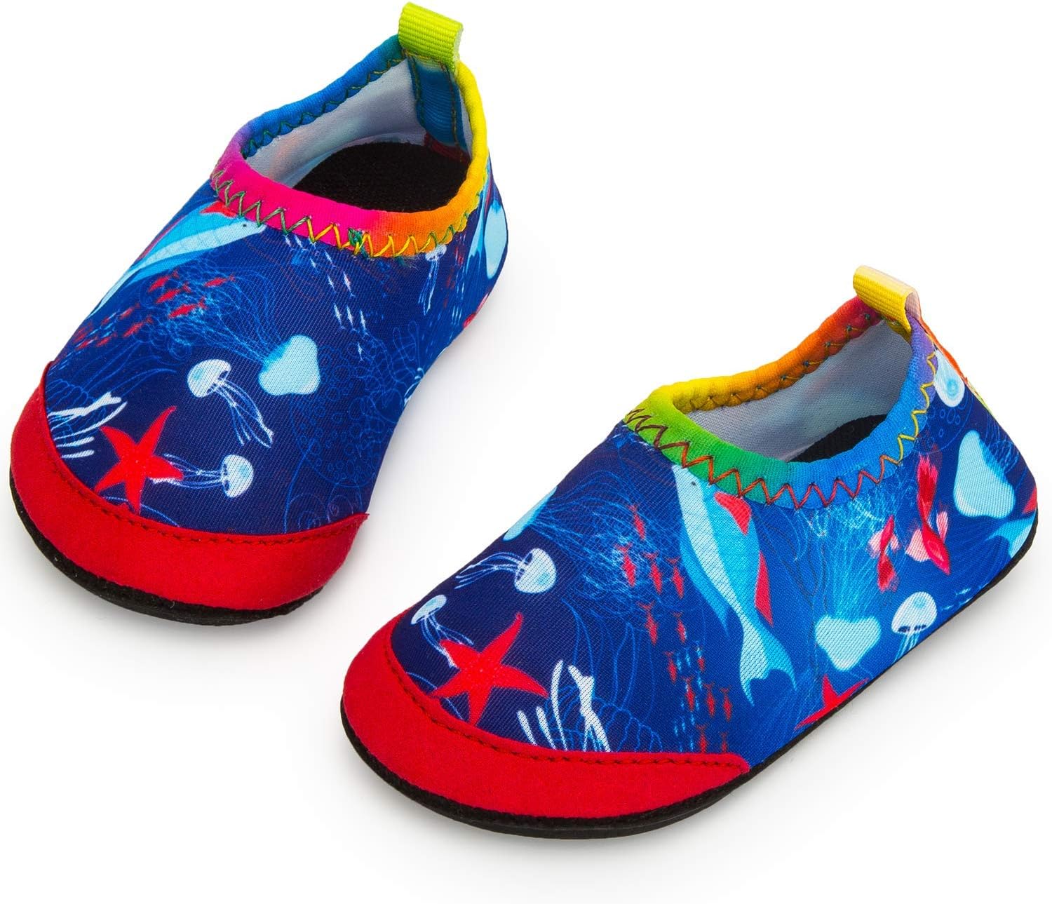 Apolter Baby Boys and Girls Swim Water Shoes Barefoot Aqua Socks Non-Slip for Beach Pool Toddler Kids