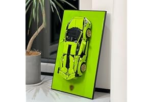 iLuane Display Wallboard for Lego Technic Lamborghini Sián FKP 37 42115 Building Set, Adult Collectibles Wall Mount, Home or Office Décor (No Car Included)
