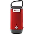 Eton American Red Cross Crank-Powered Clipray Clip-On Flashlight & Smartphone Charger, Red