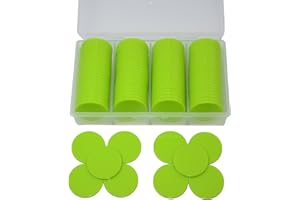 StarMall 100 Pieces Plastic Learning Countes Disks Bingo Chip Counting Discs Markers Tokens with Storage Case for Math Learning, Counting, Poker Chips Game, Bingo Chips Game