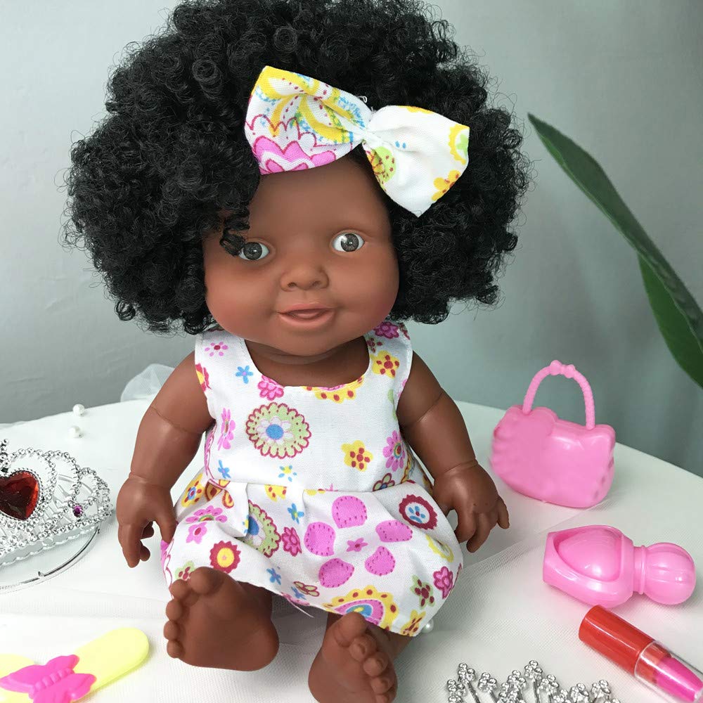 Buy Dolls Barbie Funny Baby Movable Joint African Doll Toy Black