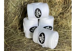 TGW RIDING Horse Polo Leg Wraps, Horse Leg Wraps, Horse Fleece Bandages,4-Pack