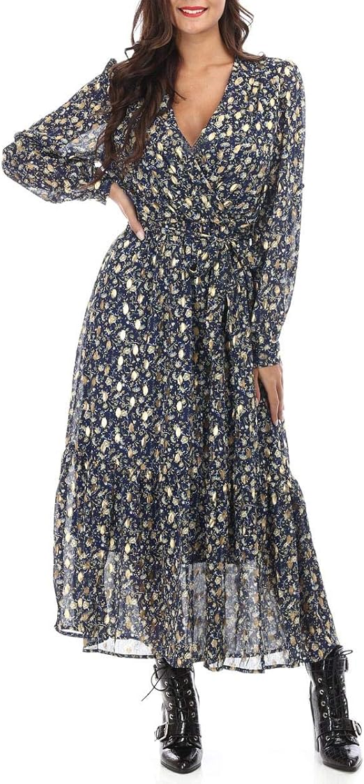 Robe Longue Feuille Doree 2025