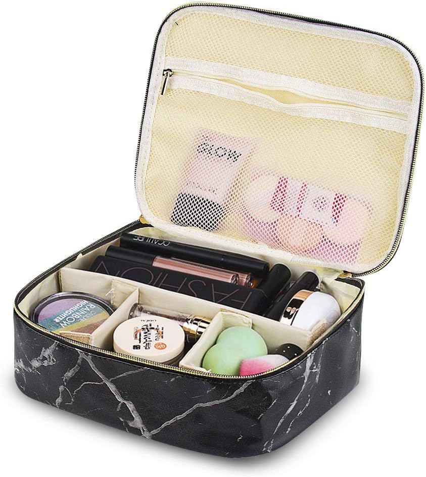 Color You Travel Makeup Bag - Make Up Organizer Train Case for Women, Portable Cosmetic Storage Cases