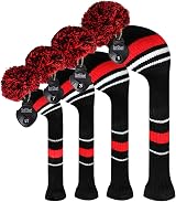 Scott Edward Knit Golf Wood Headcovers Set of 4 Driver Fairway Hybrid UT