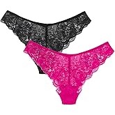 Smart & Sexy womens Temptation Lace Cheeky Brazilian Panty