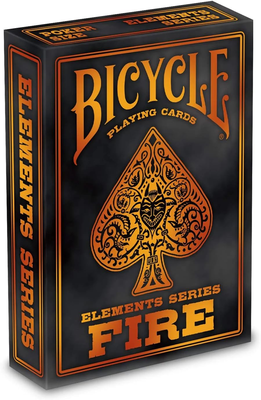 Bicycle Fire Playing Cards - 1 Deck, Air Cushion Finish, Professional, Superb Handling & Durability, Great Gift For Card Collectors