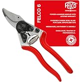 Felco F6 Pruning Shears &ndash; 7.7" Swiss-Made Garden Clippers for Medium Hands | Hand Pruners for Gardening | Garden Tool Cutter with Precision Bypass Blade, Forged Aluminum Handles, Replaceable Parts