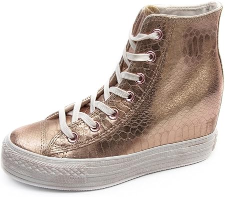 metallic rose gold converse womens
