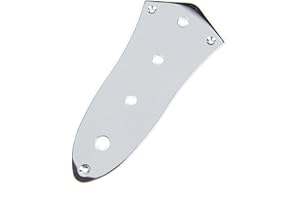 MLAVAL Lorhobetlif(A20) Control Plate For Jazz Bass JB Guitar, CHROME