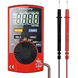 Etekcity MSR-P600 Auto-Ranging Digital Multimeter, Volt Amp Ohm Meter, Red