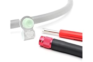 AutoLine Pro EVAP Service Port Adapter | Superior Adaptor Connector Kit w/Valve Removal Tool for Smoke Leak Tester | Ultra-Durable