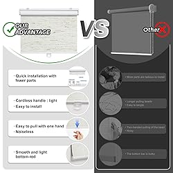 Cordless Roller Shades Blackout Blinds for Windows