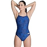 ARENA Womens Performance Women's Hydrangea Bouquet Team Print Light Drop Back Bathing Suit