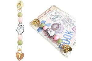CuddleJunk Strap for E-Reader, Cute Silicone Beaded Grip Chain Charm for Kindle, Accessories for E-book Reader, E-Reader Device Hand Strap, Bookish Gift