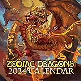 2024 Zodiac Dragons Fantasy Wall Calendar Limited