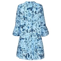 YongANs Tunic Tops Dress for Women 3/4 Sleeve Boho