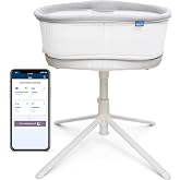 HALO BassiNest Connected Swivel Sleeper 3.0 Smart Bassinet | AutoSoothe&trade;, 360&deg; Swivel, Cry Detection, Rocking, Vibration &amp; Soothing Sounds, Easy Lowering Wall for Postpartum Recovery