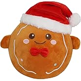 yohica Christmas Plush Toys, Christmas Stuffed Animal Gingerbread Man,Cute Plushies Gift for Boys Girls Kids