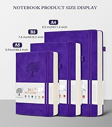 PERCUN B5 Lined Journal Notebook - 365 Page Large