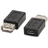 Electop 2 Pack USB 2.0 A Female to USB Micro Female Adapter Converter