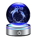 IFOLAINA 3D Dolphin Crystal Ball Night Lights