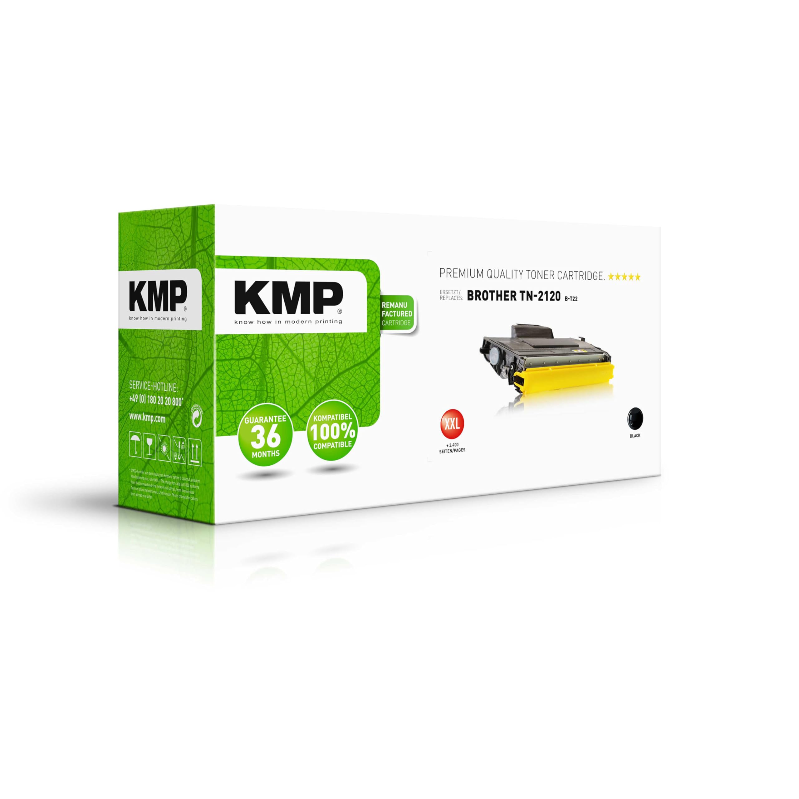 KMP B-T22 Toner Cartridge (Replaces TN-2120X), Black