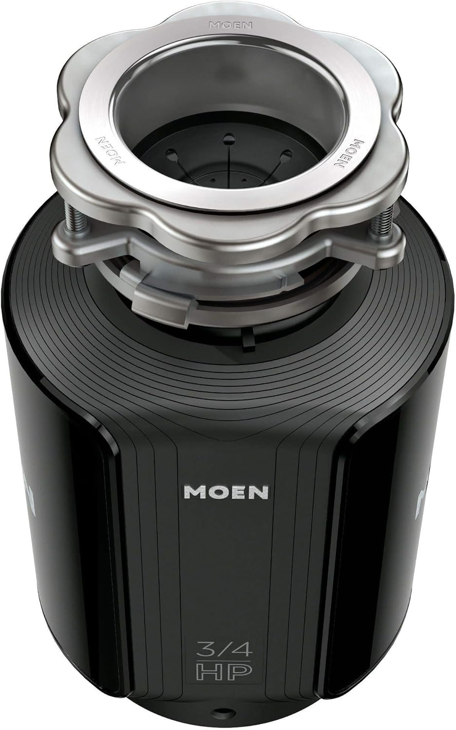 Moen GXS75C Host Series 3/4 HP Continuous Feed Garbage Disposal with Sound Reduction, Power Cord Included - - 