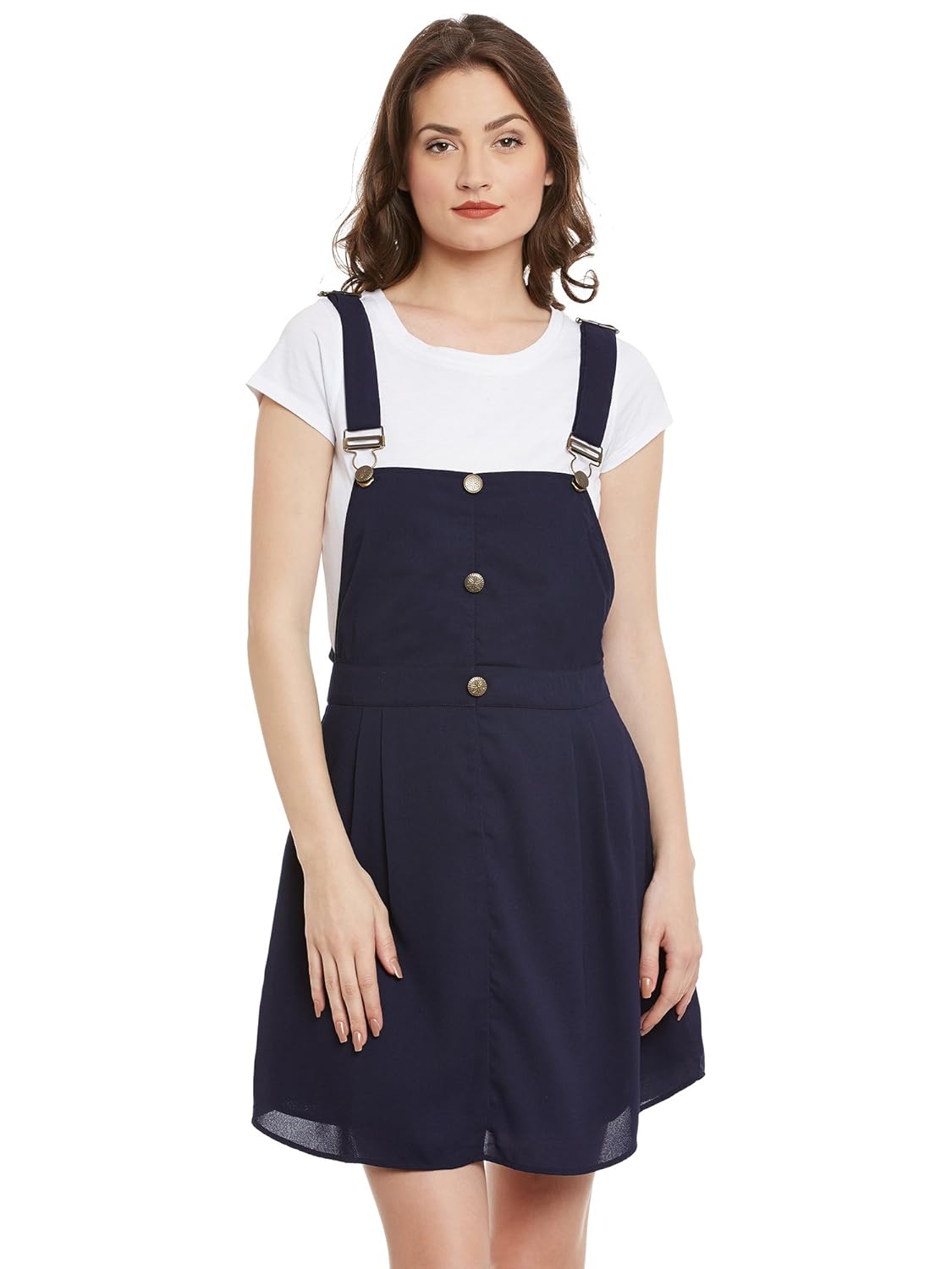 bohobi women's dark blue dungaree