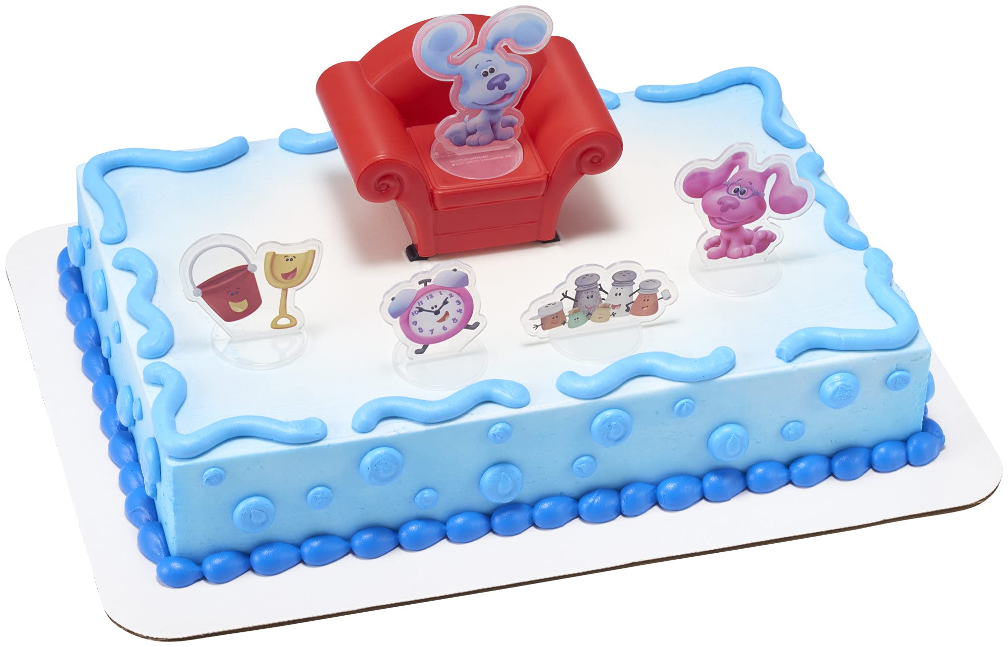 Photo 1 of DecoSet® Blue’s Clues & You Cake Topper, 6-Piece Set of Decorations with Blue and Friends, Create an Adorable Birthday Cake