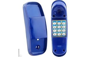 Haconba Swingset Phone Toys Playground Treehouse Phone Pretend Telephone Toy with Numeric Key for Kids Outdoor Playground Treehouse Jungle Gym Accessories (Blue)